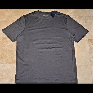 CROFT & BARROW Gray Crewneck Knit T-Shirt